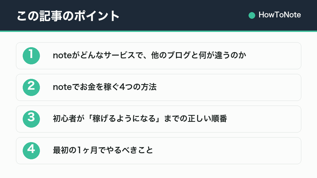 この記事のポイントまとめ