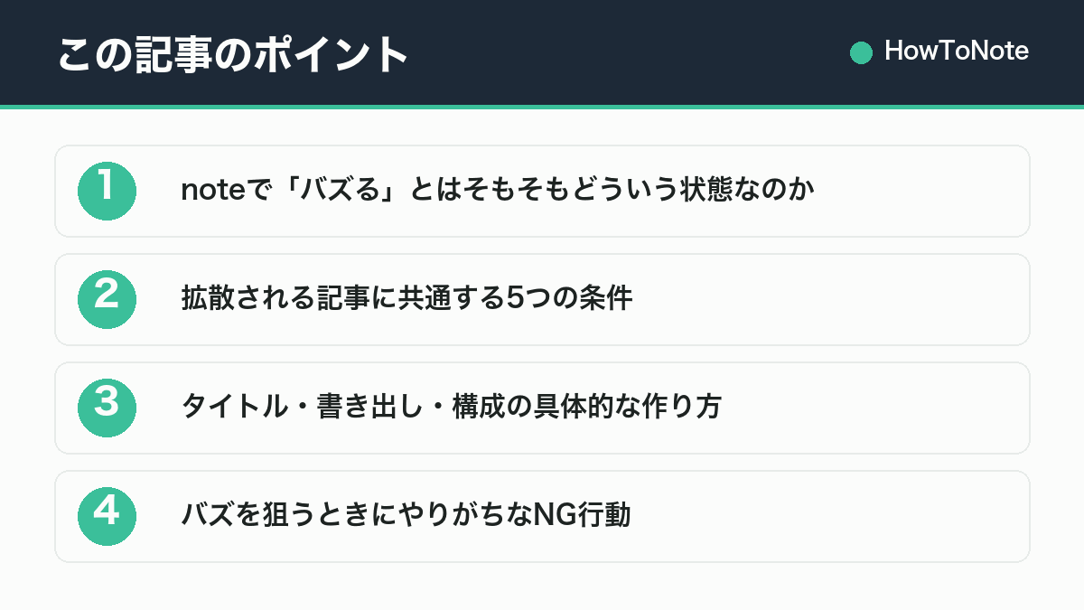 この記事のポイントまとめ