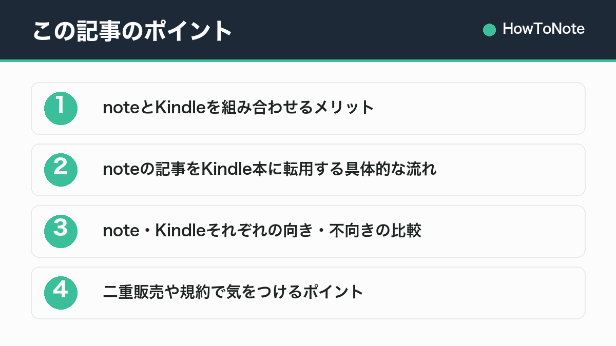 この記事のポイントまとめ